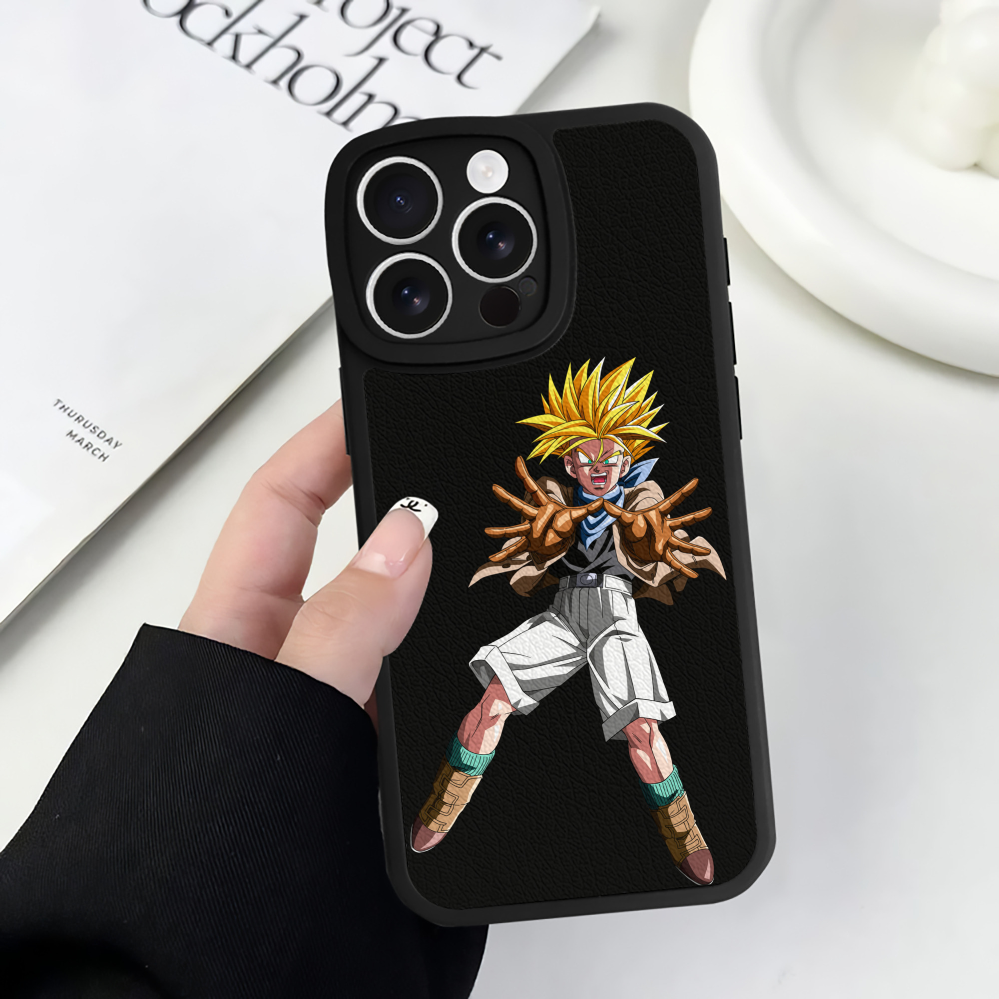 （画像用） ドラゴンボール DRAGON BALL 【iPhone 16シリーズ対応】シリコンスマホケース（レザー調） 材質：シリコン